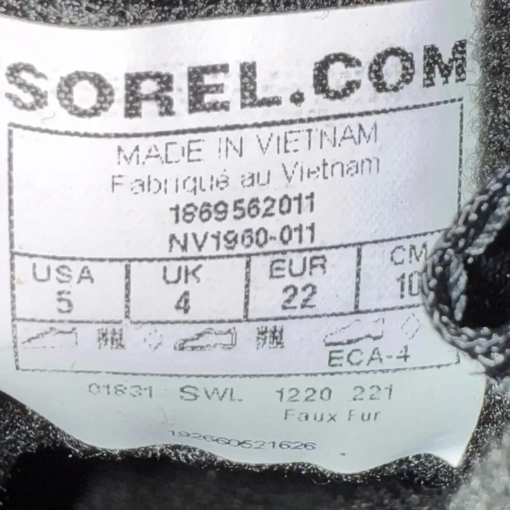 Sorel Black and Blue Winter Boots